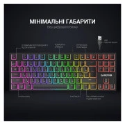 GamePro MK80R Red Switch RGB USB Black (MK80R) (UA)