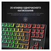 GamePro MK80R Red Switch RGB USB Black (MK80R) (UA)