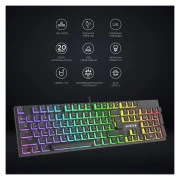 GamePro MK85R Red Switch RGB USB Black (MK85R) (UA)