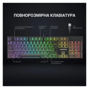 GamePro MK85R Red Switch RGB USB Black (MK85R) (UA)