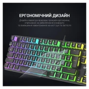 GamePro MK85R Red Switch RGB USB Black (MK85R) (UA)