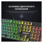 GamePro MK85R Red Switch RGB USB Black (MK85R) (UA)