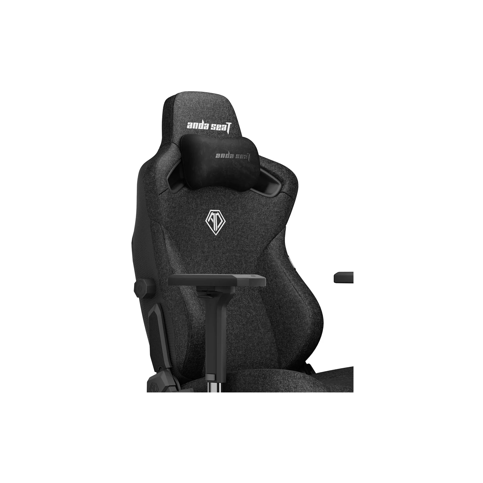 Anda Seat Kaiser 3 Fabric Size L Black (AD12YDC-L-01-B-CF) (UA) Нижній поріг висоти сидіння 44.5 см