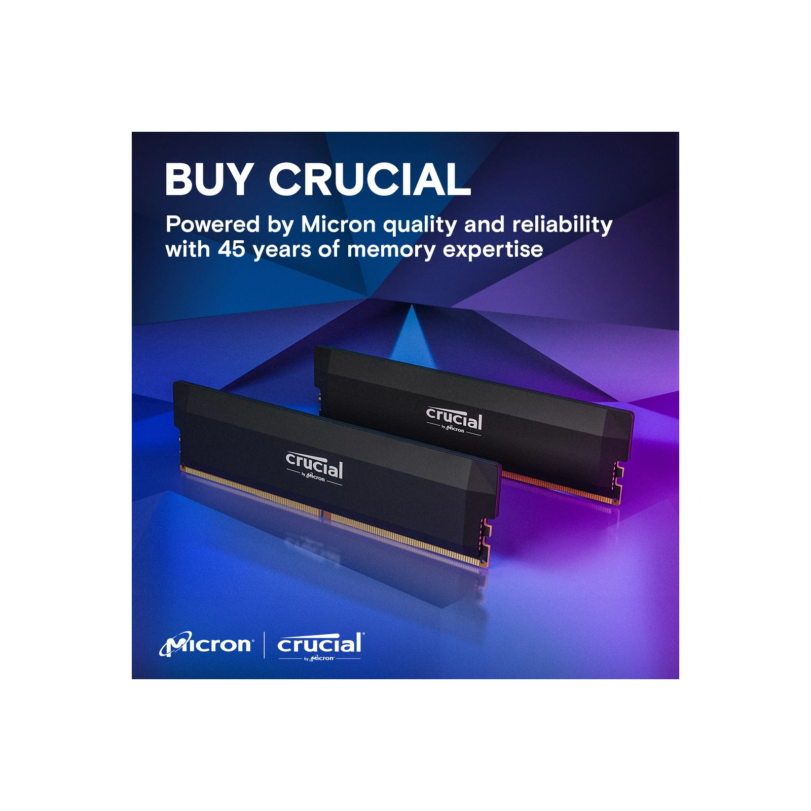 DDR5 32GB (2x16GB) 6000 MHz Pro Overclocking Micron (CP2K16G60C36U5B) (UA) Тип пам'яті DDR5