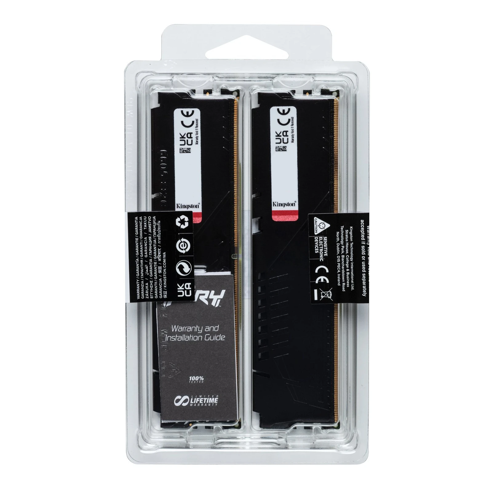 DDR5 32GB (2x16GB) 6800 МГц Beast Black EXPO Kingston Fury (ex.HyperX) (KF568C34BBEK2-32) (UA) Тип пам'яті: DDR5; Об'єм пам'яті: 32