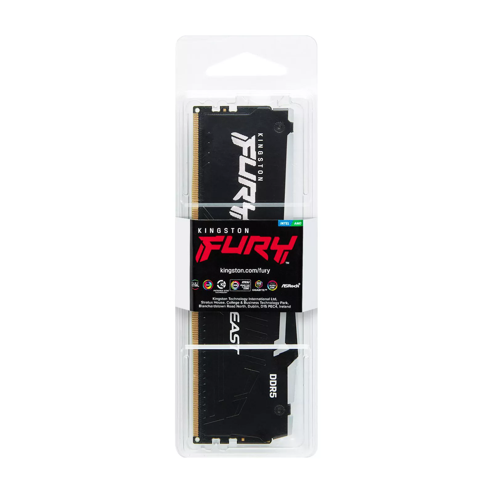 DDR5 32GB 6000 MHz Beast RGB EXPO Kingston Fury (ex. HyperX) (KF560C30BBEA-32) (UA) Тип пам'яті: DDR5; Об'єм пам'яті: 32