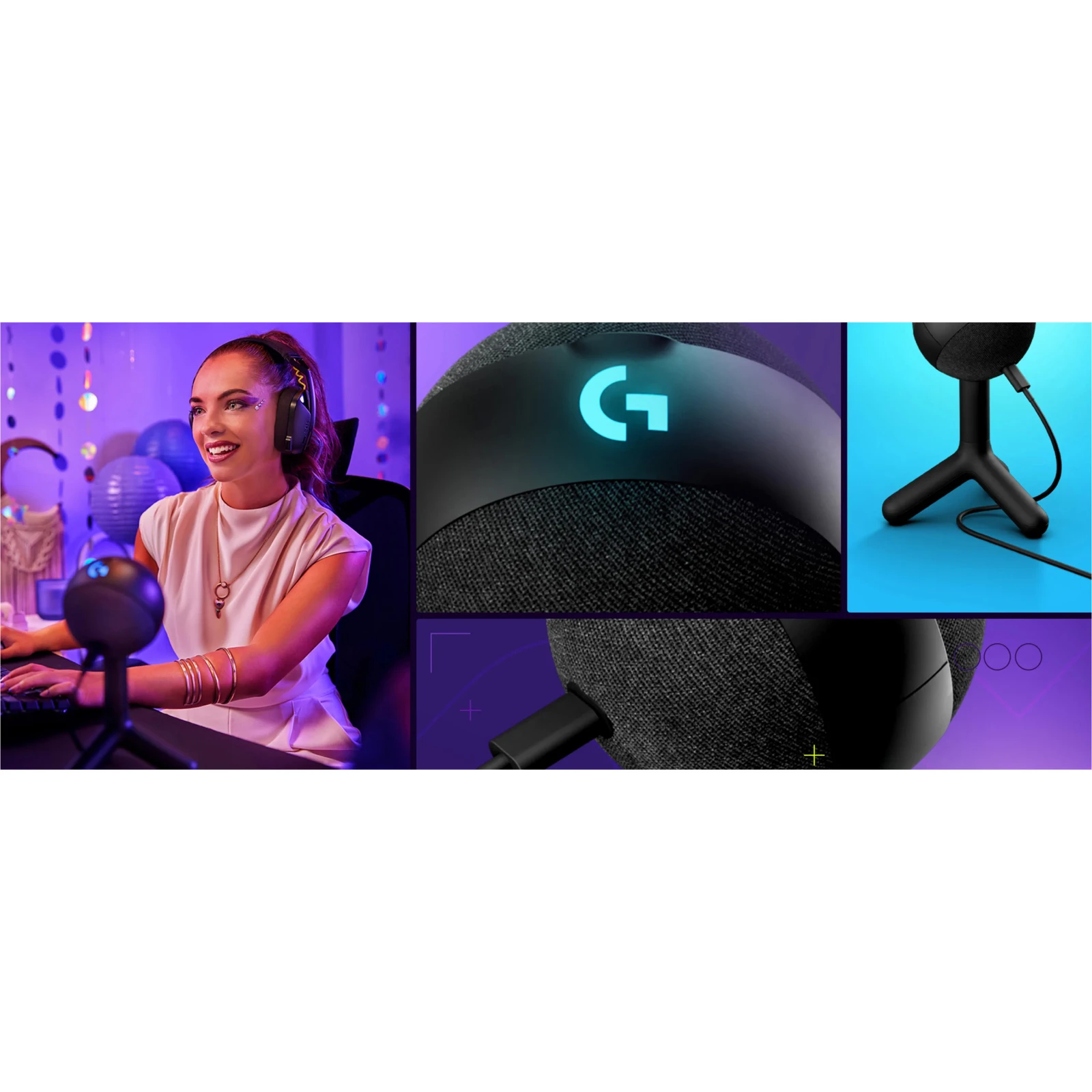 Logitech G Yeti Orb RGB Gaming Mic with Lightsync Black (988-000551) (UA) Тип: динамический; Назначение: