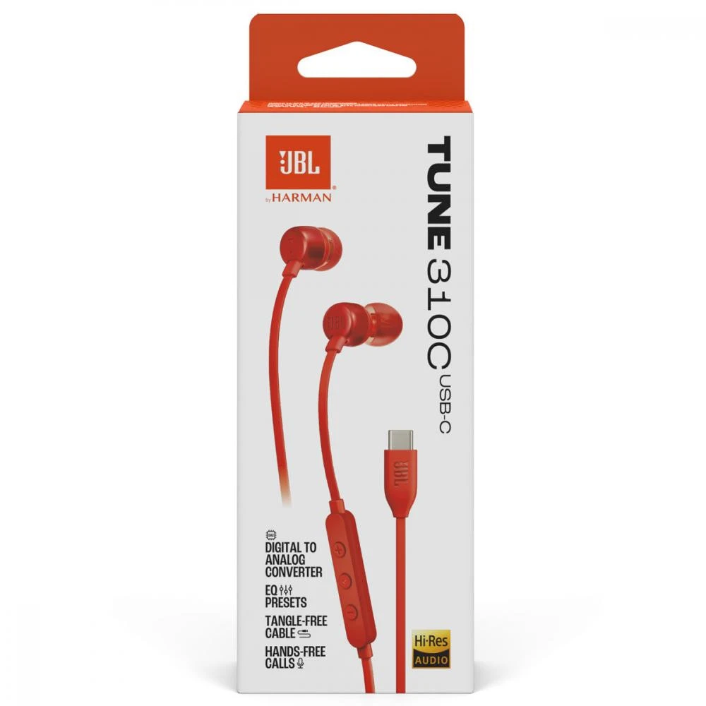 JBL Tune 310C Red (JBLT310CRED) Бренд: JBL; Лінійка: Tune 310C; Спосіб