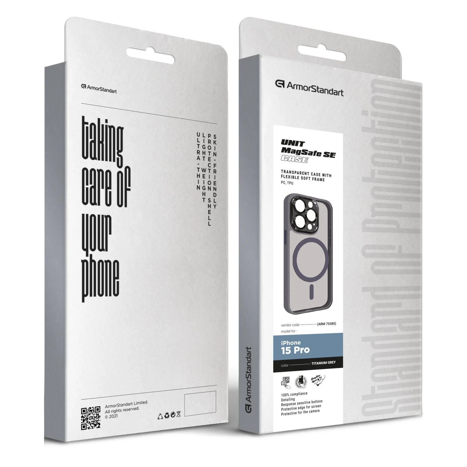 Чохол для мобільного телефону Apple iPhone 15 Pro Titanium Grey (ARM75380) (UA) ТОП Популярних моделей Apple iPhone 15 Pro