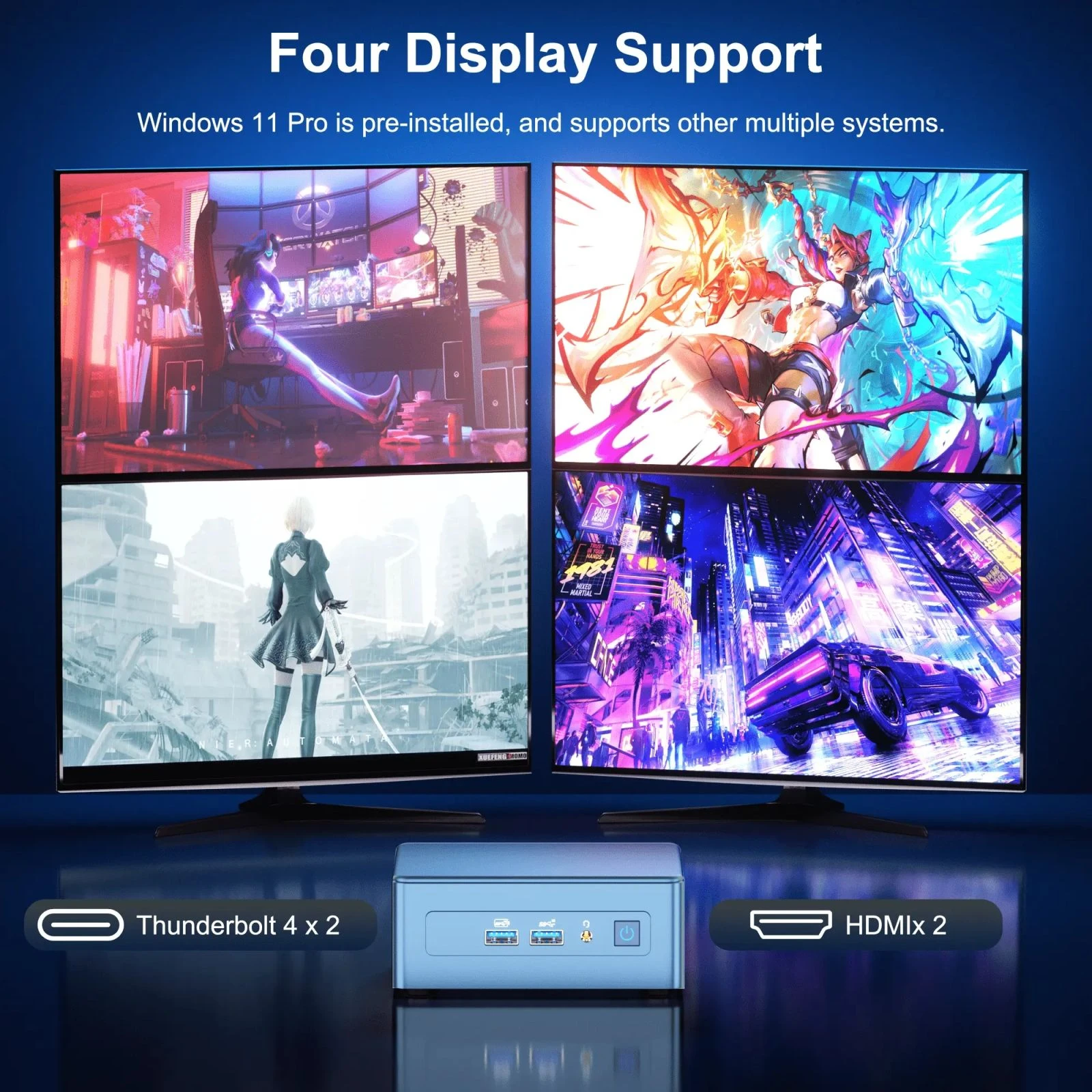 GEEKOM Mini IT13 / i7-13620H, 32GB, SSD 1TB, WIN11 Pro (GMIT13i713620-321T-EU) (UA) Тип ПК: Для работы и учебы; Вид: