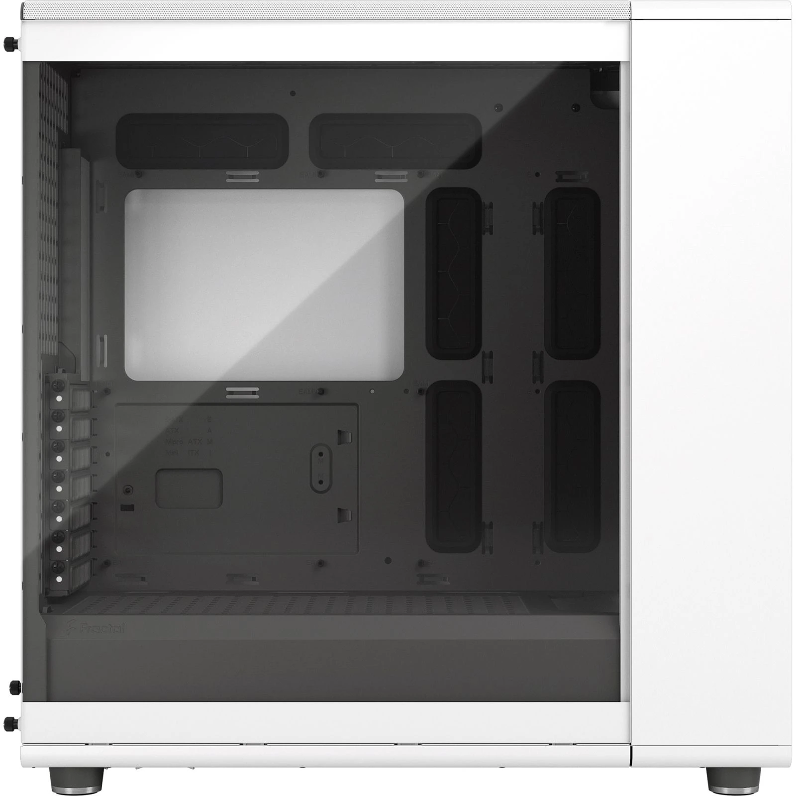 Fractal Design North XL Chalk White TG Clear (FD-C-NOR1X-04) (UA) Наличие блока питания без блока питания