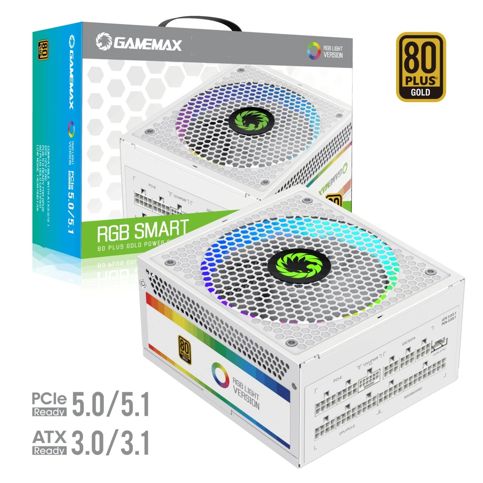 Gamemax 750W (RGB 750 PRO (ATX3.03.1 PCIe5.0) (UA) Тип БП для комп'ютерів