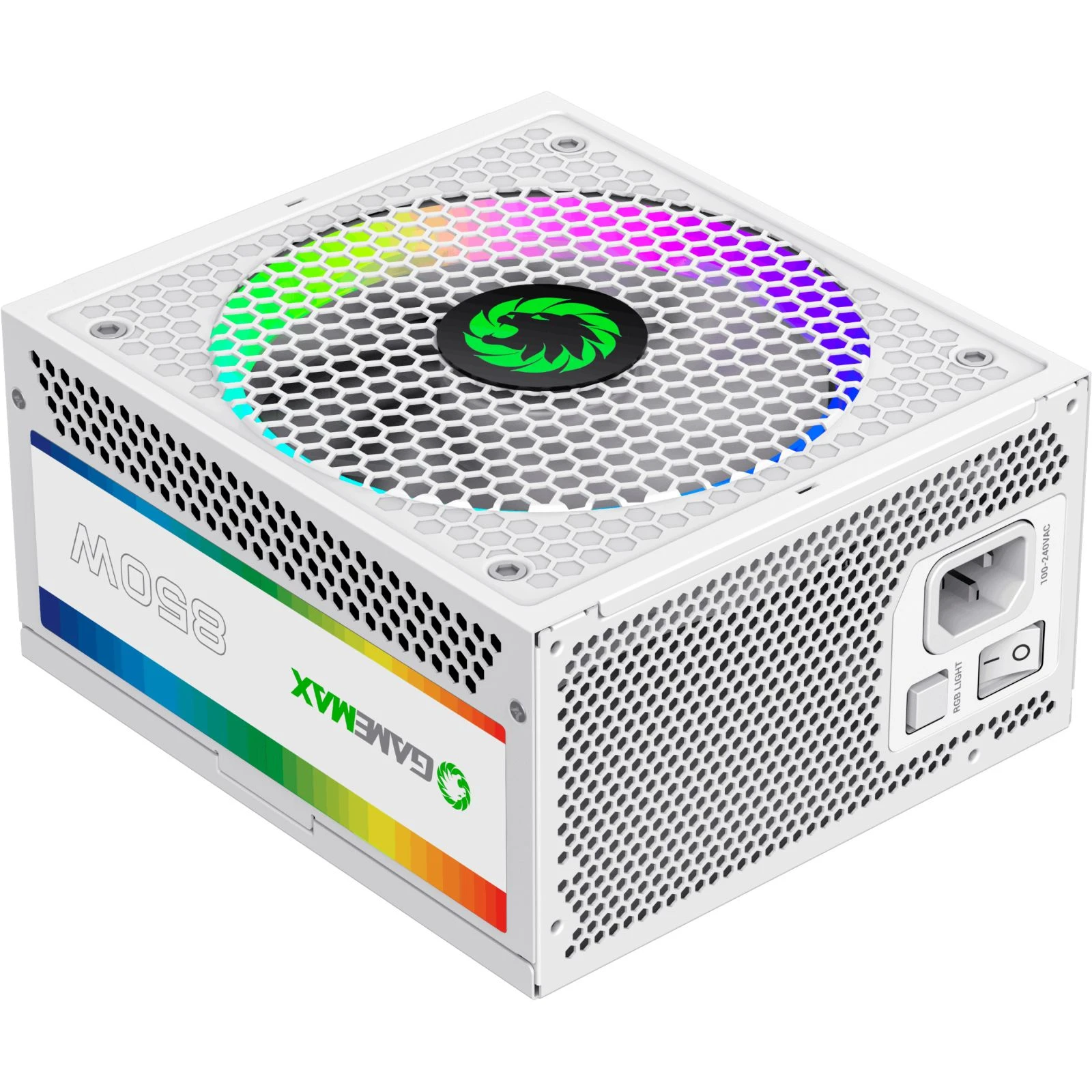 Gamemax 850W (RGB 850 PRO WH (ATX3.0/3.1 PCI) (UA) Сертифікація 80 PLUS 80 PLUS Gold