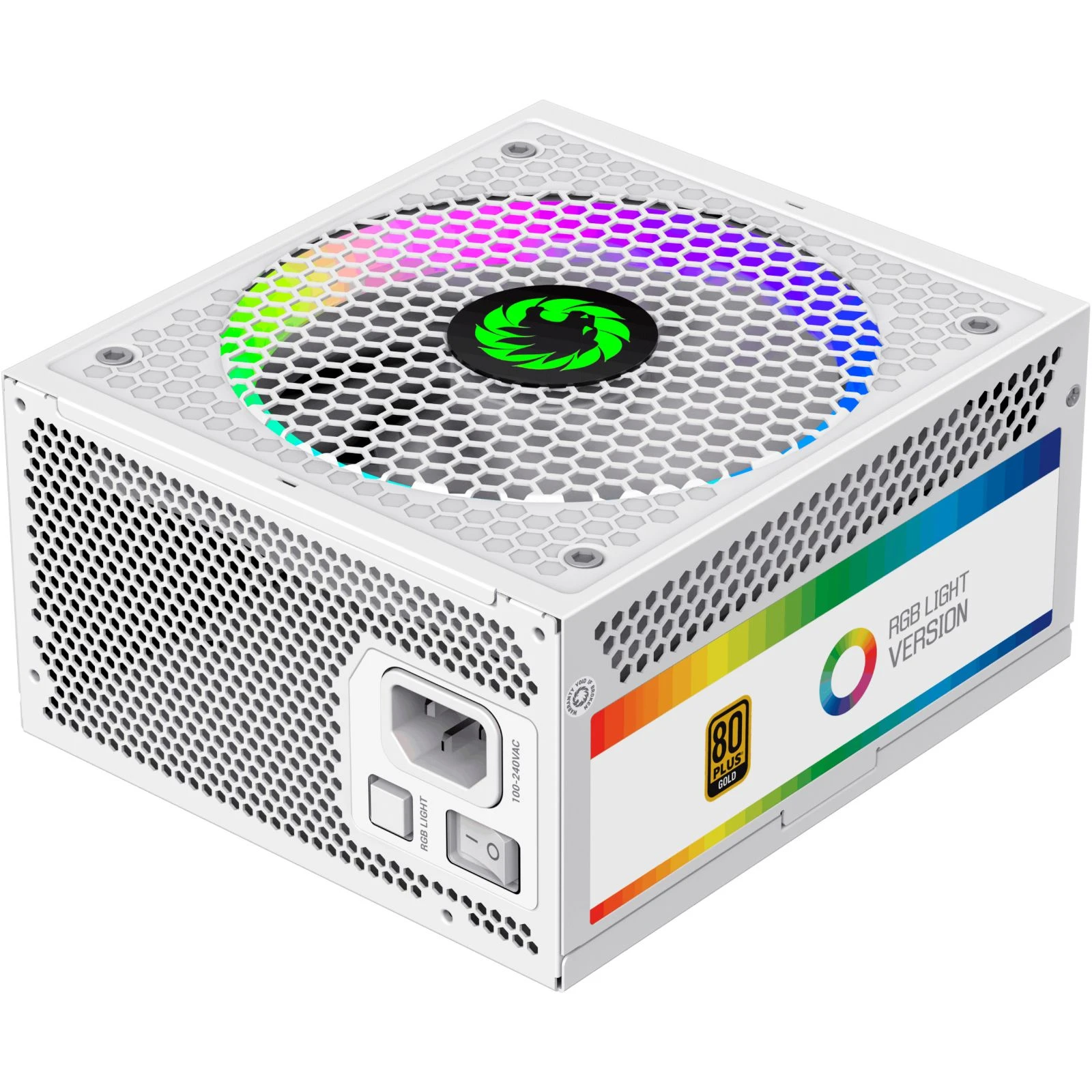 Gamemax 850W (RGB 850 PRO WH (ATX3.0/3.1 PCI) (UA) Модульне підключення кабелів Full