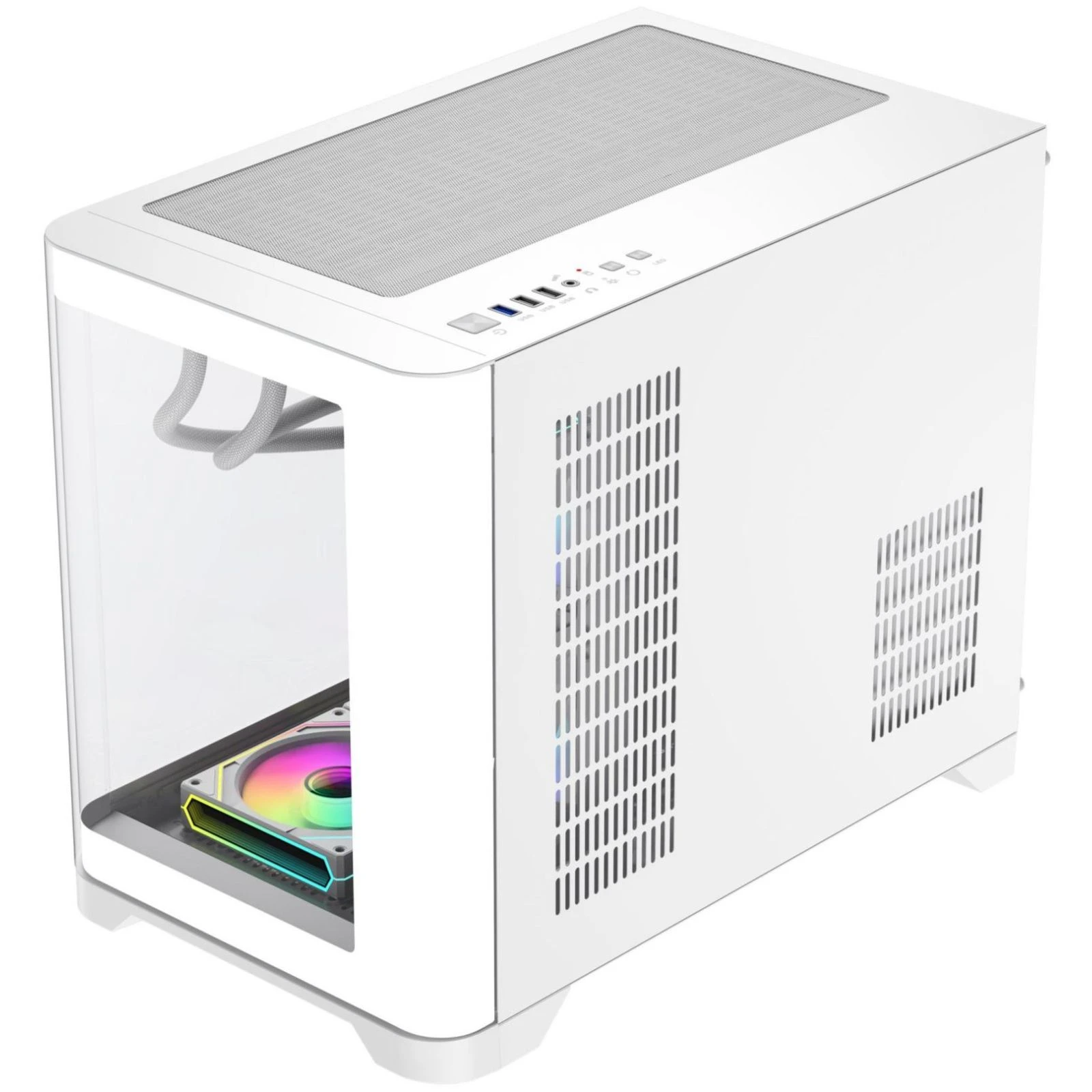 Gamemax HYPE-M White (UA) Кількість зовнішніх відсіків 3.5” відсутня