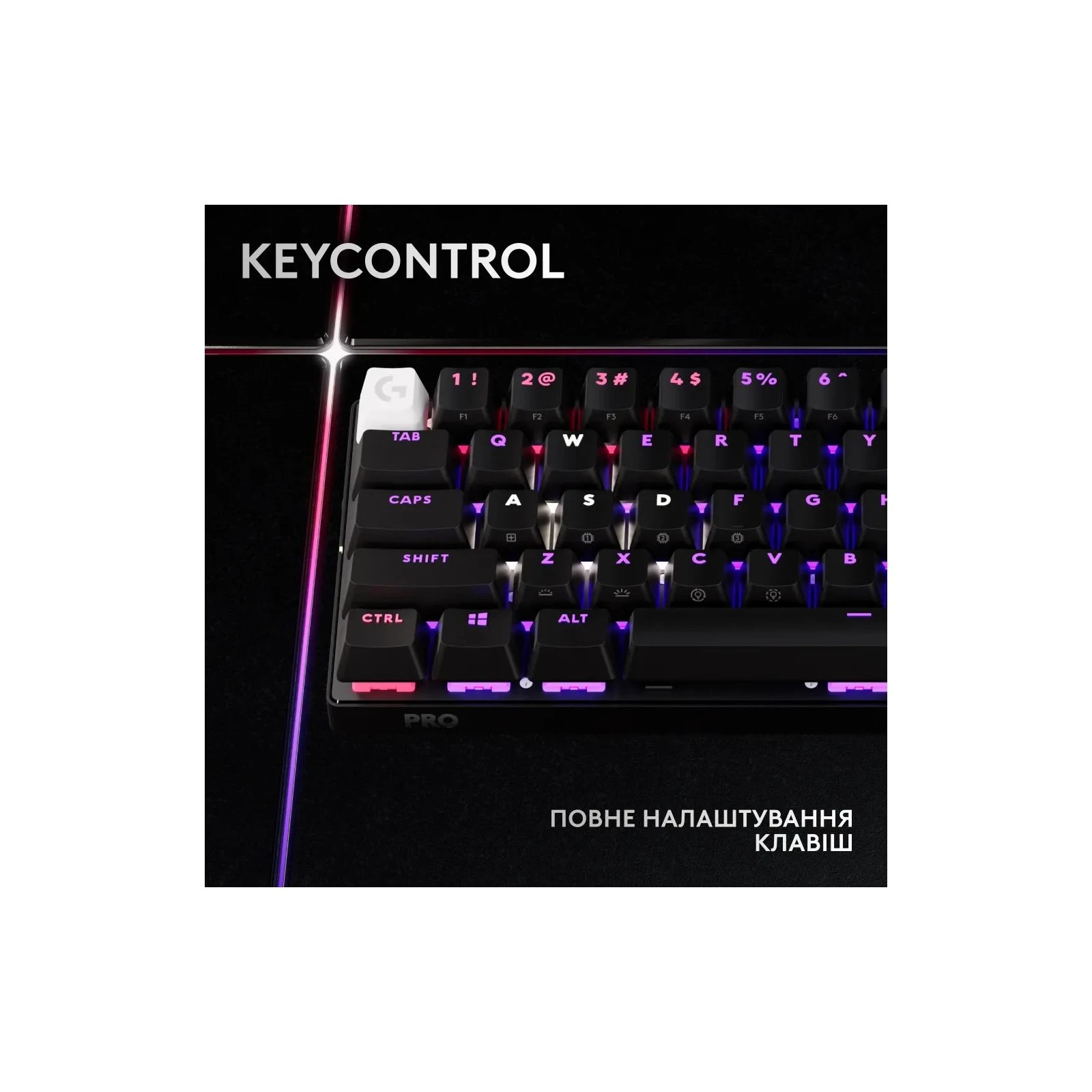 Logitech G Pro X 60 Lightspeed GX Tactile Wireless/Bluetooth UA Black (920-011911) (UA) Конструкція механічна
