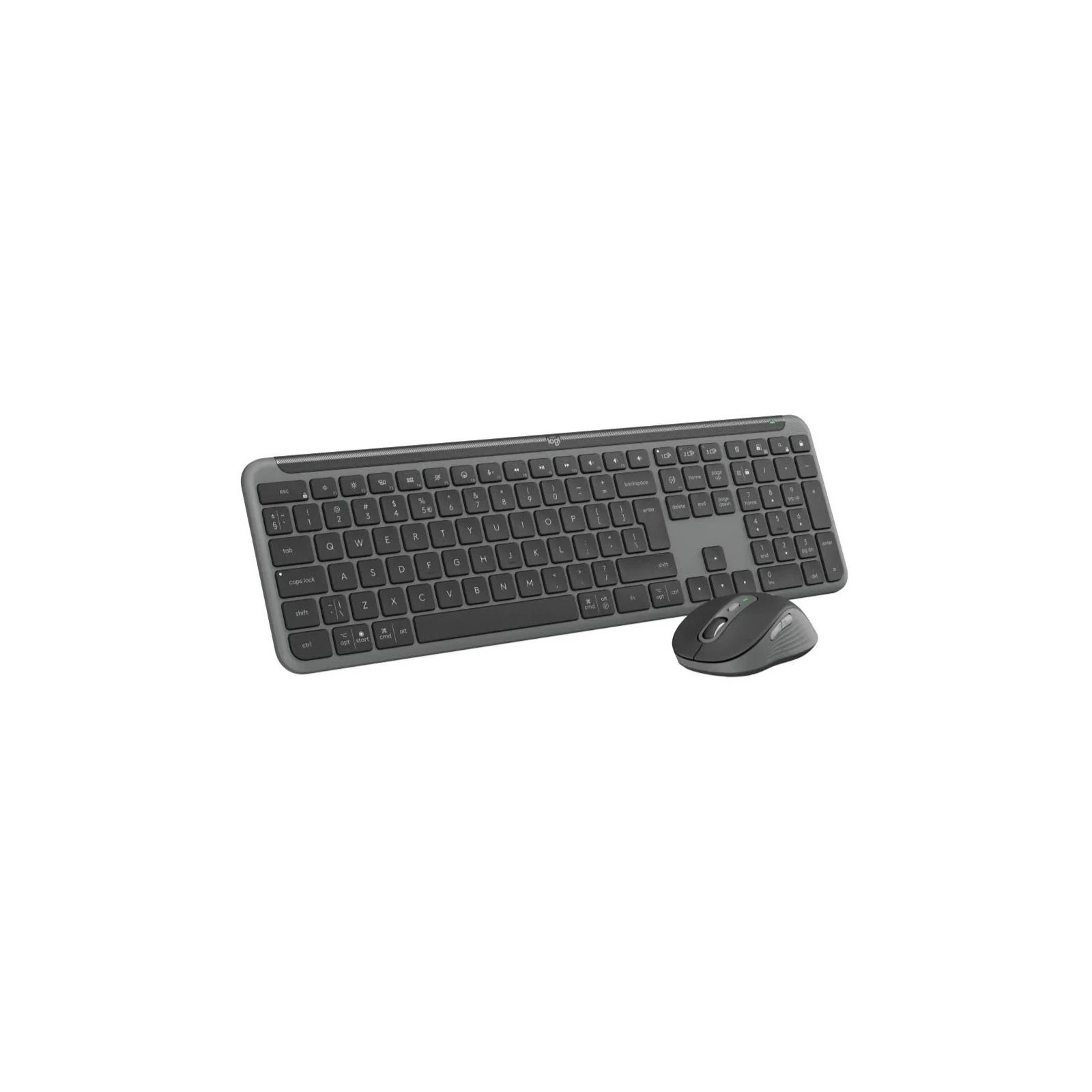 Logitech MK950 Bluetooth/Wireles UA Graphite (920-012490) (UA) Размеры клавиатуры 433.85 х 134.8 х 23.1 мм