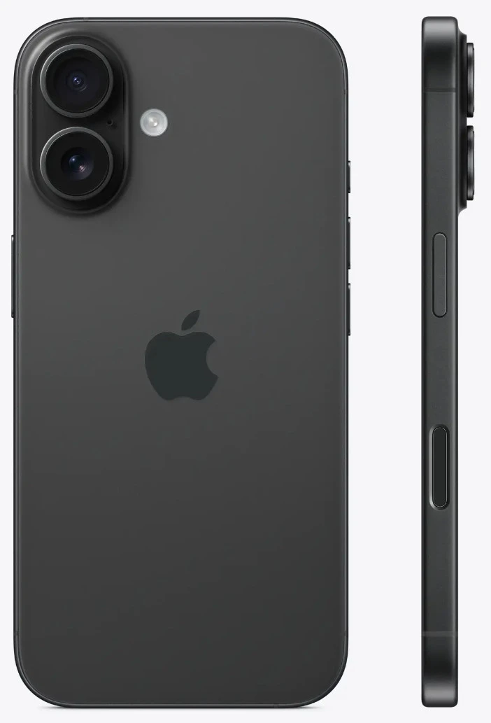 Apple iPhone 16 128GB eSIM Black (MYAP3) Екран: 6,1 OLED 2556x1179 / Вбудована