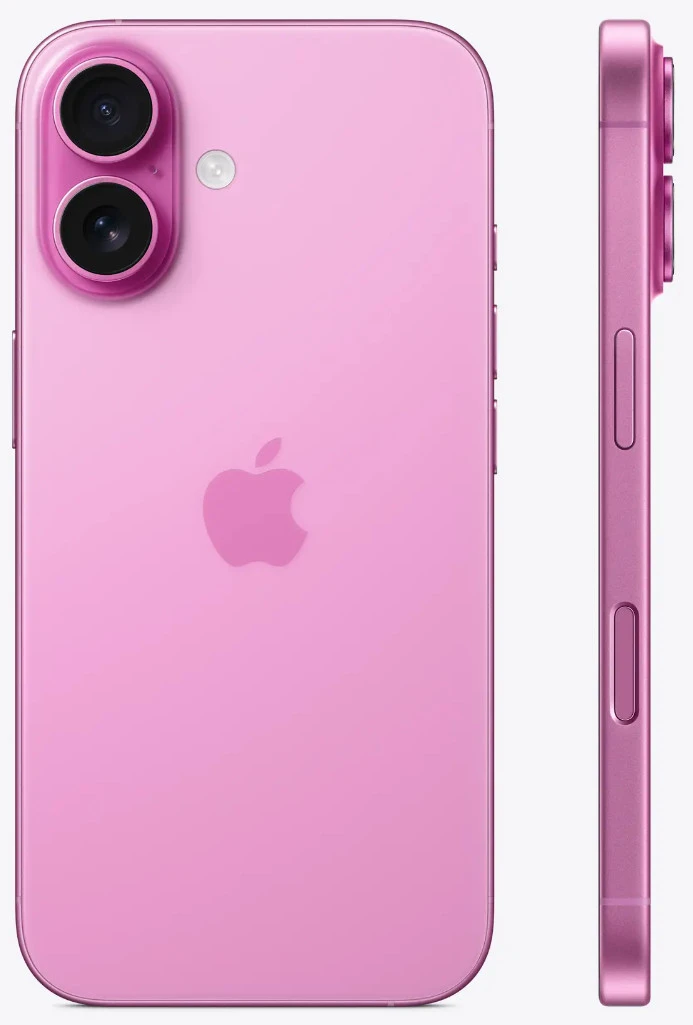 Apple iPhone 16 Plus 512GB Pink (MY253) Екран: 6,7 OLED 2796x1290 / Вбудована