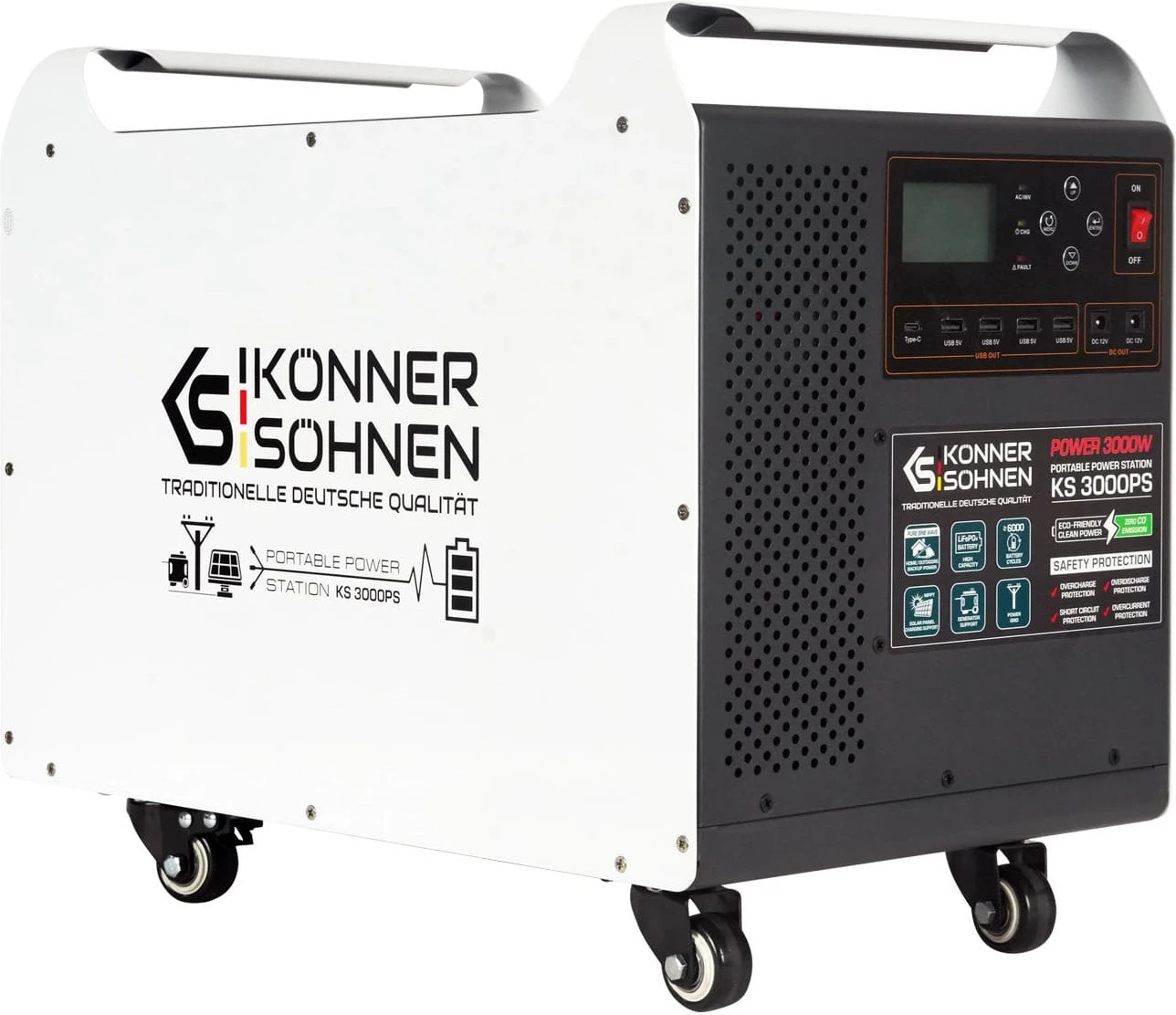 Konner&Sohnen KS 3000PS (UA) Бренд: Konner&Sohnen; Розетка AC 230В: 3; USB