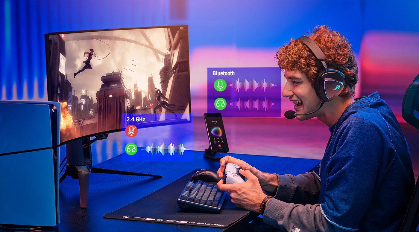 ASUS ROG Delta II (90YH03W0-BPUA00) (UA) Тип: дротові; бездротові;