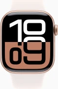 Apple Watch Series 10 GPS 42mm Rose Gold Alu. Case w. Light Blush Sport Band - S/M (MWWH3)