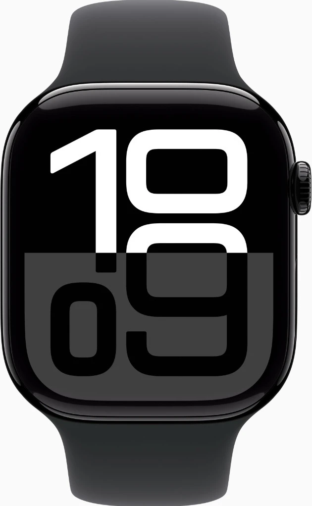 Apple Watch Series 10 GPS 46mm Jet Black Alu. Case w. Black Sport Band - M/L (MWWQ3) Бренд: Apple; Линейка: Watch Series 10 GPS;