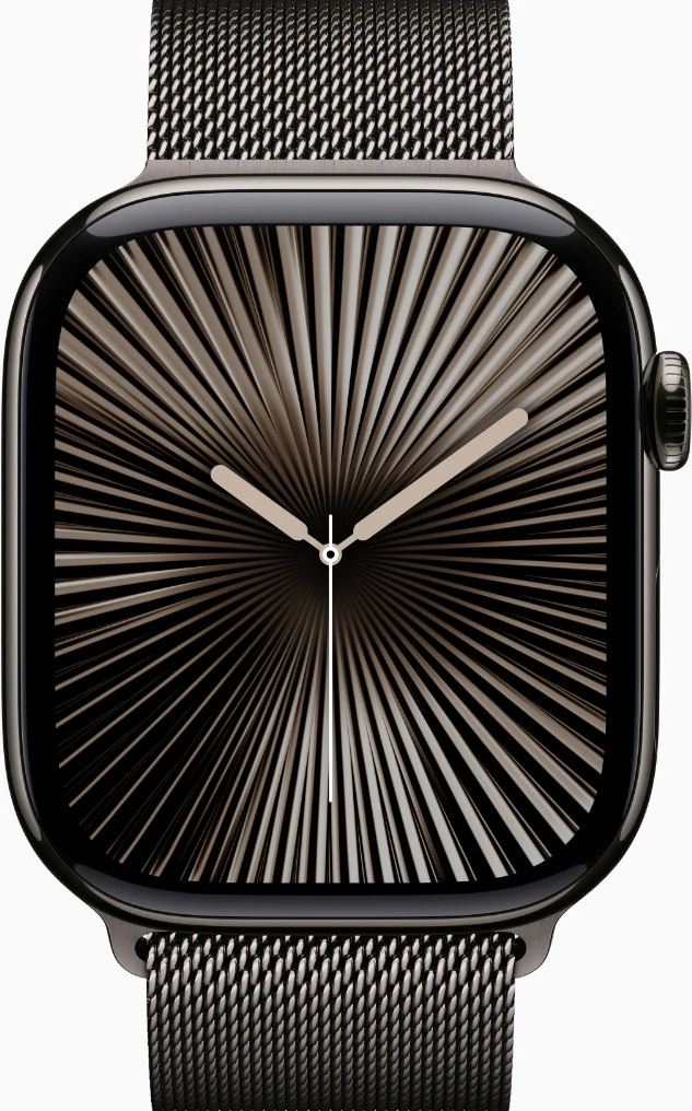Apple Watch Series 10 GPS + Cellular 46mm Slate Titanium Case w. Slate Milanese Loop - M/L (MWYW3) Бренд: Apple; Линейка: Watch Series 10 GPS +