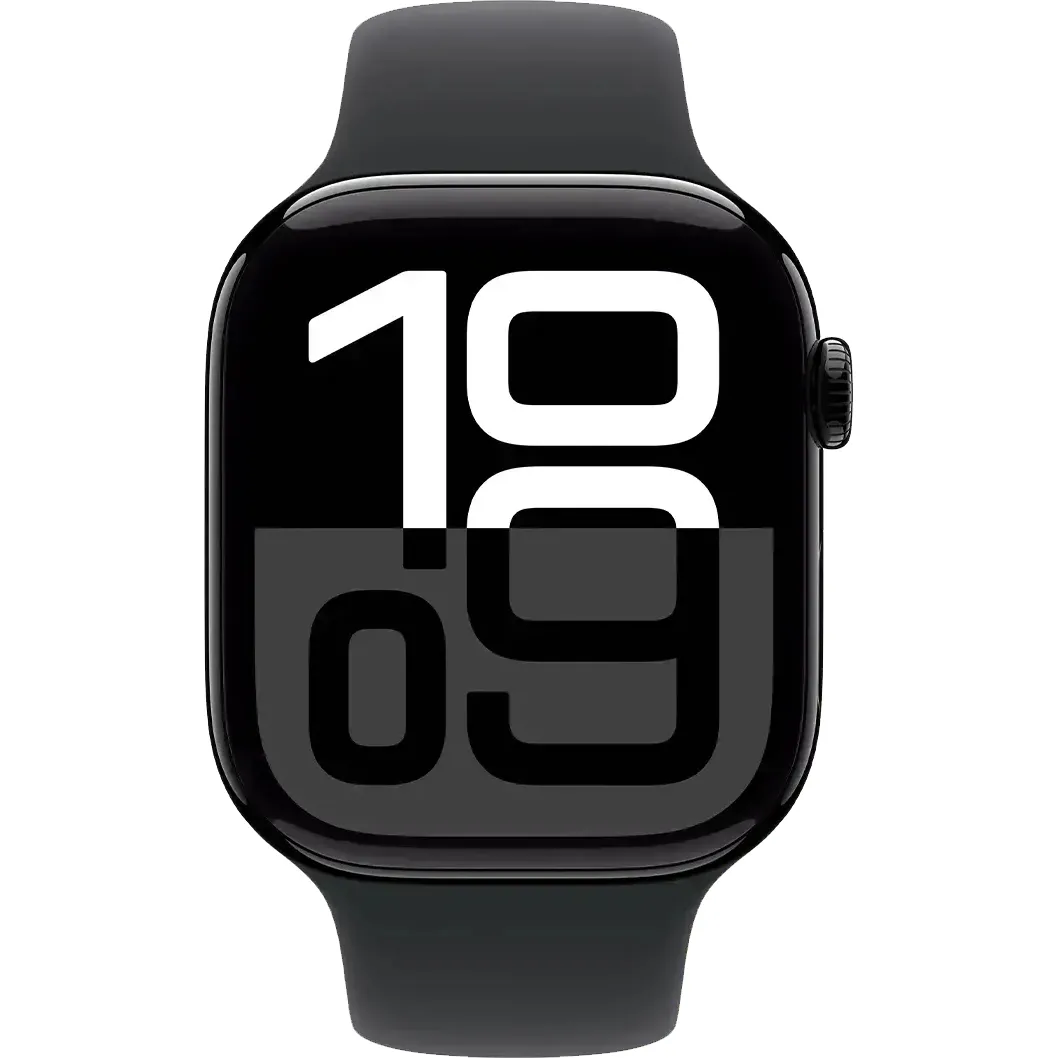Apple Watch Series 10 GPS + Cellular 46mm Jet Black Alu. Case w. Black Sport Band - M/L (MWY43) Бренд: Apple; Линейка: Watch Series 10 GPS +