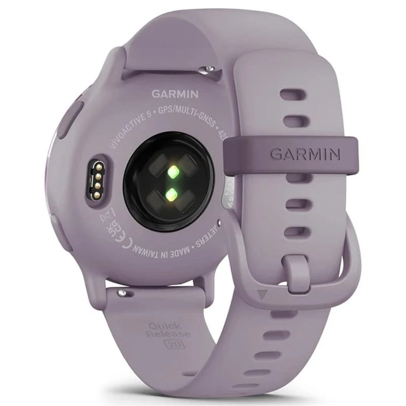 Смарт-годинник Garmin Vivoactive 5 Metallic Orchid Aluminum Bezel with Orchid Case and Silicone Band (010-02862-53) Діагональ екрану: 1.2; Роздільна
