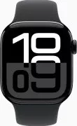 Apple Watch Series 10 GPS 42мм Jet Black Alu. Case w. Black Sport Band - M/L (MWWF3)