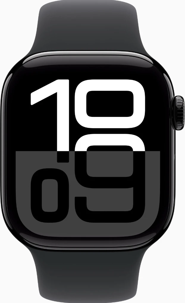 Apple Watch Series 10 GPS 42mm Jet Black Alu. Case w. Black Sport Band - S/M (MWWE3) Бренд Apple