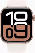 Apple Watch Series 10 GPS 42mm Rose Gold Alu. Case w. Light Blush Sport Band - M/L (MWWJ3)