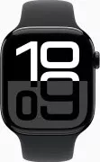 Apple Watch Series 10 GPS 46mm Jet Black Alu. Case w. Black Sport Band - S/M (MWWP3)