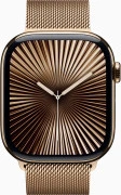 Apple Watch Series 10 GPS + Cellular 46mm Gold Titanium Case w. Gold Milanese Loop - M/L (MX003)
