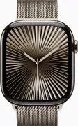 Apple Watch Series 10 GPS + Cellular 46mm Natural Titanium Case w. Natural Milanese Loop - M/L (MWYC3)