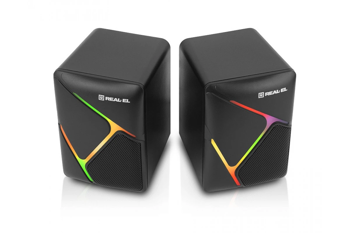 REAL-EL S-75 Black (EL121100015) (UA) Формат акустики: 2.0; Тип: