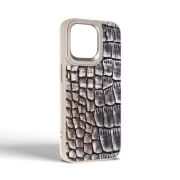 Чехол для мобильного телефона Harder Glamorous Croco Apple iPhone 14 Pro Max Grey Gold (ARM76774) (UA)