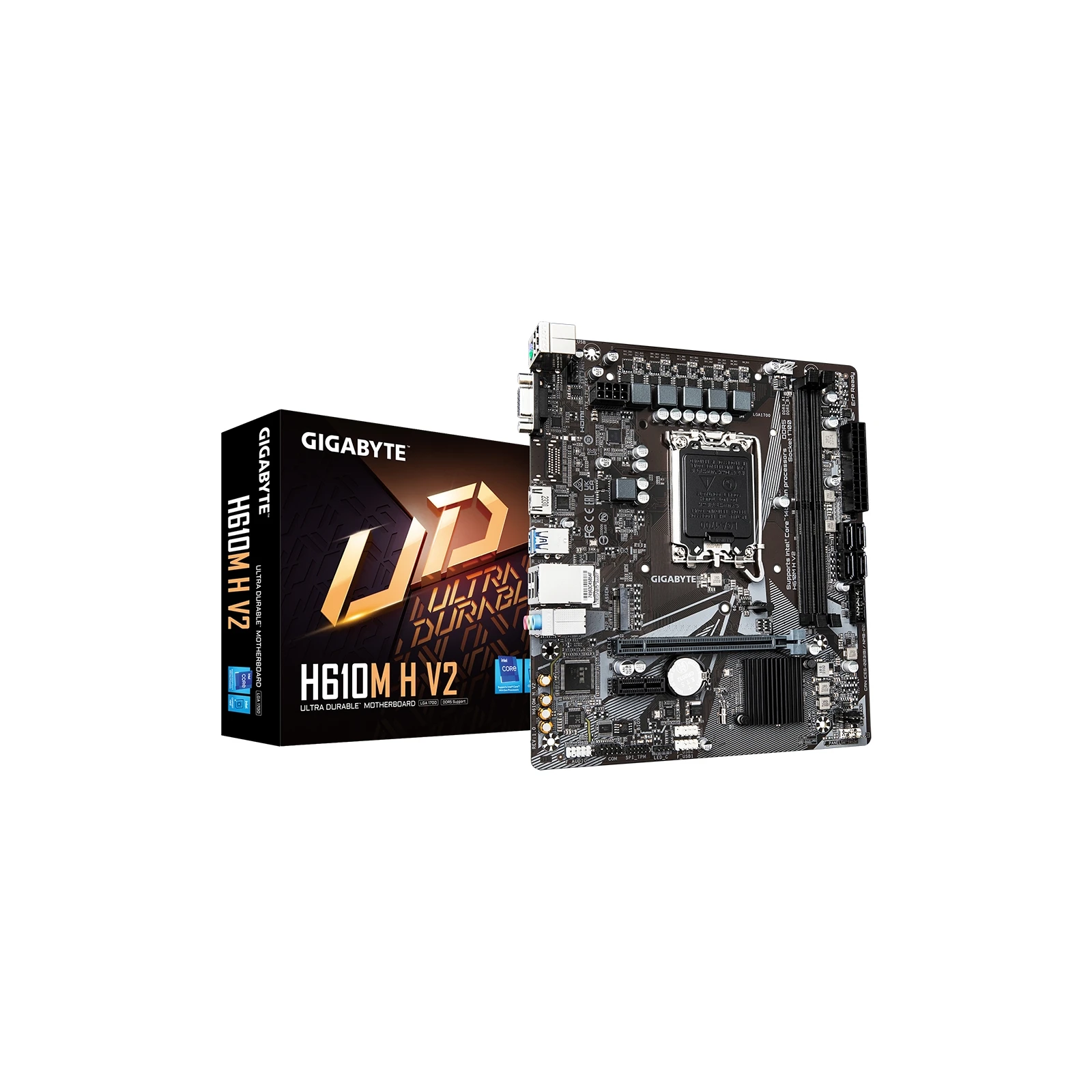 GIGABYTE H610M H V2 (UA) Призначення: звичайна; Сокет: 1700;