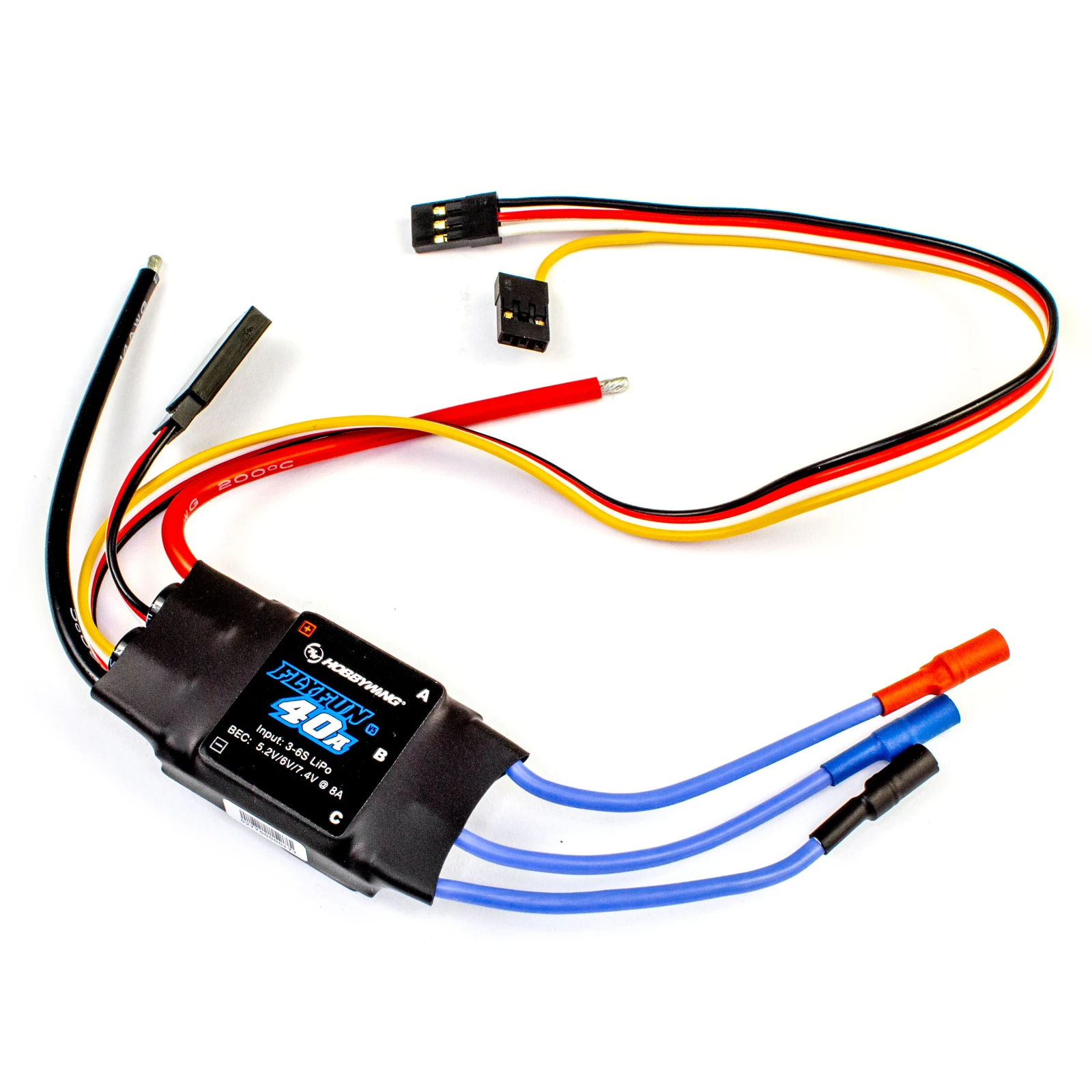 Регулятор ходу (ESC) HobbyWing Flyfun 40A V5 (HP0038.0182) (UA) Напруга: 11.1 - 22.2; Максимальний