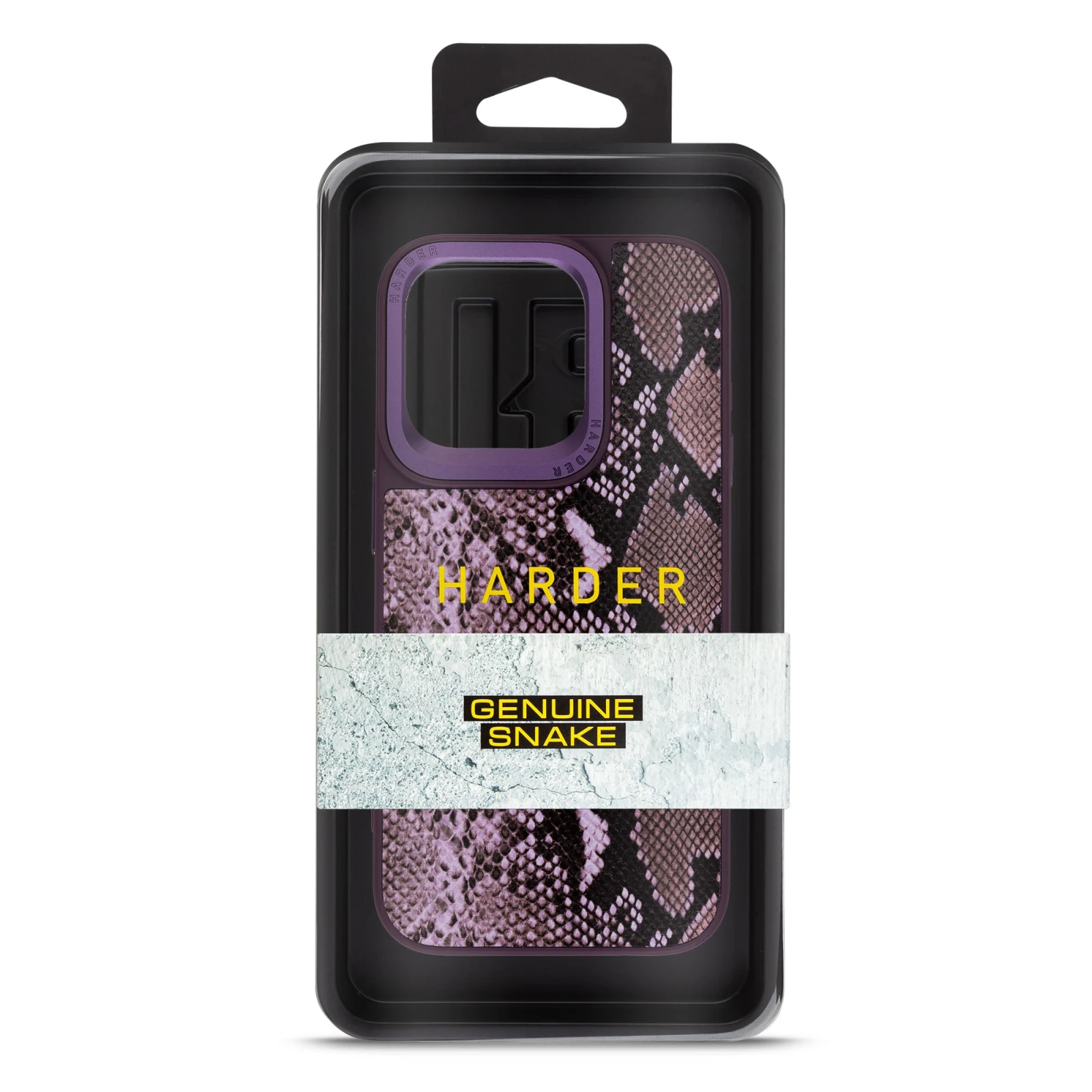 Чехол для мобильного телефона Harder Genuine Snake Apple iPhone 15 Pro Dark Purple (ARM76782) (UA) Совместимость с брендом: Apple;