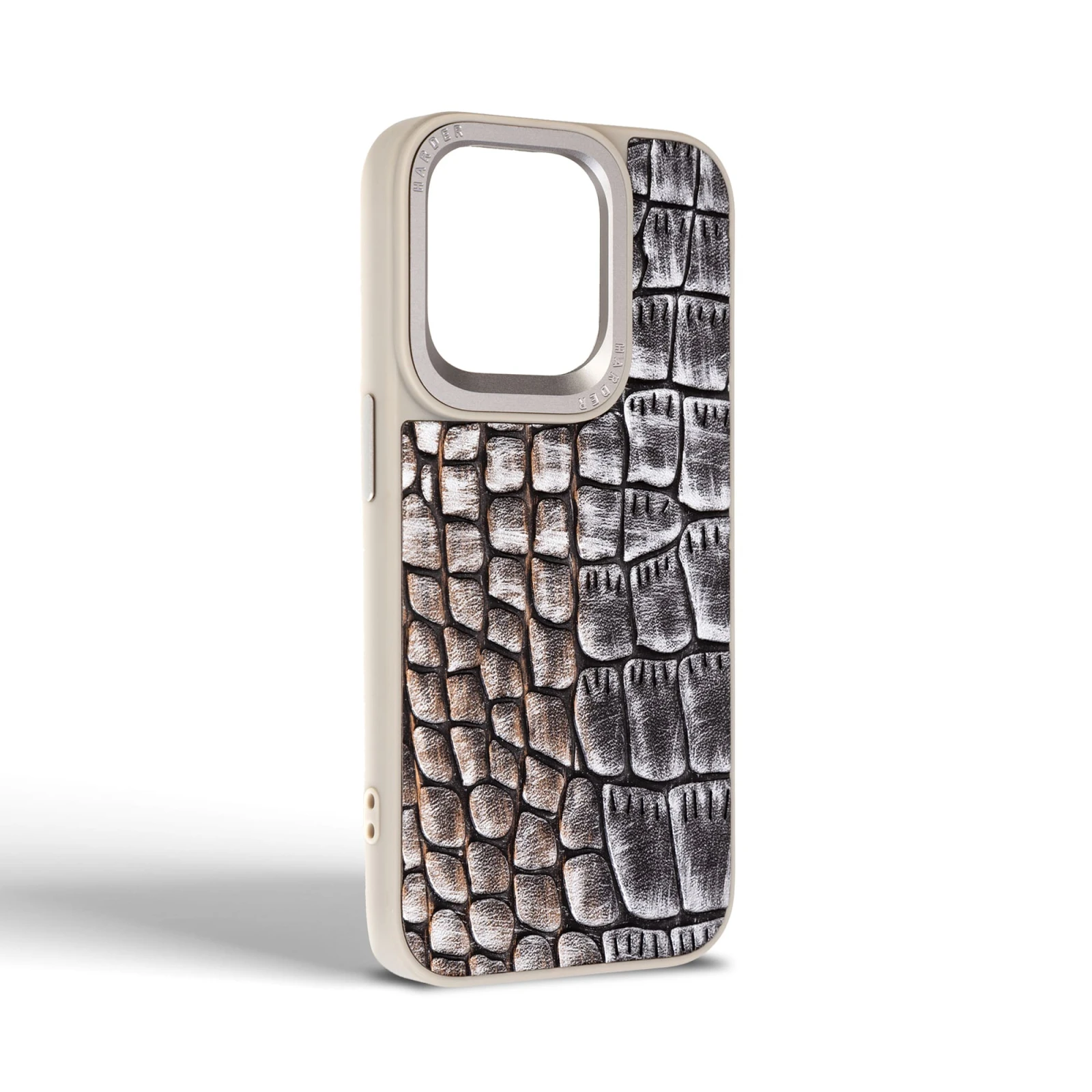 Чехол для мобильного телефона Harder Glamorous Croco Apple iPhone 14 Pro Grey Gold (ARM76770) (UA) Совместимость с брендом: Apple;