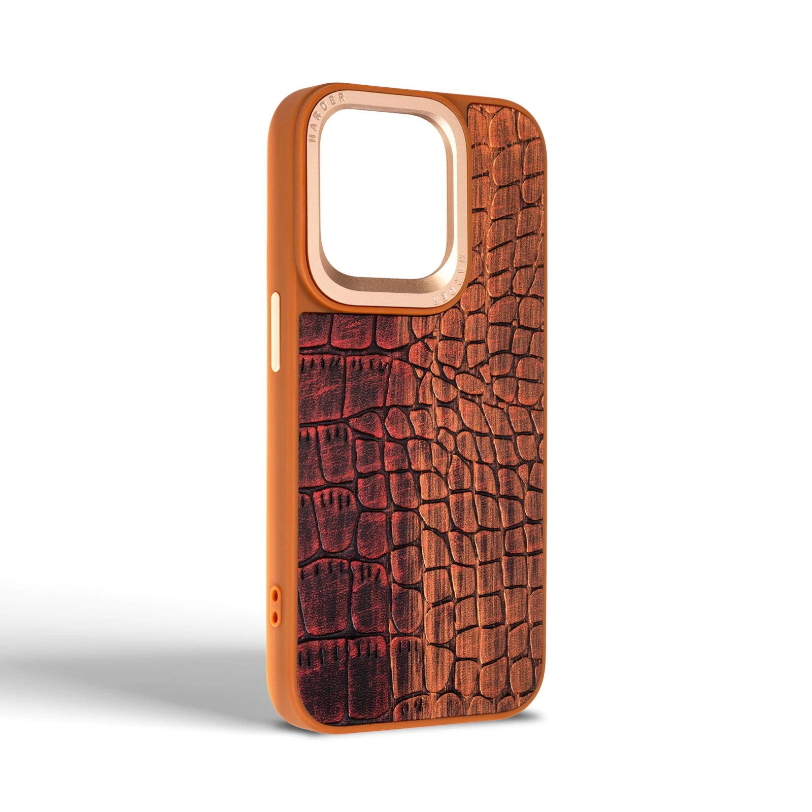 Чехол для мобильного телефона Harder Glamorous Croco Apple iPhone 14 Pro Magma (ARM76772) (UA) Совместимость с брендом: Apple;