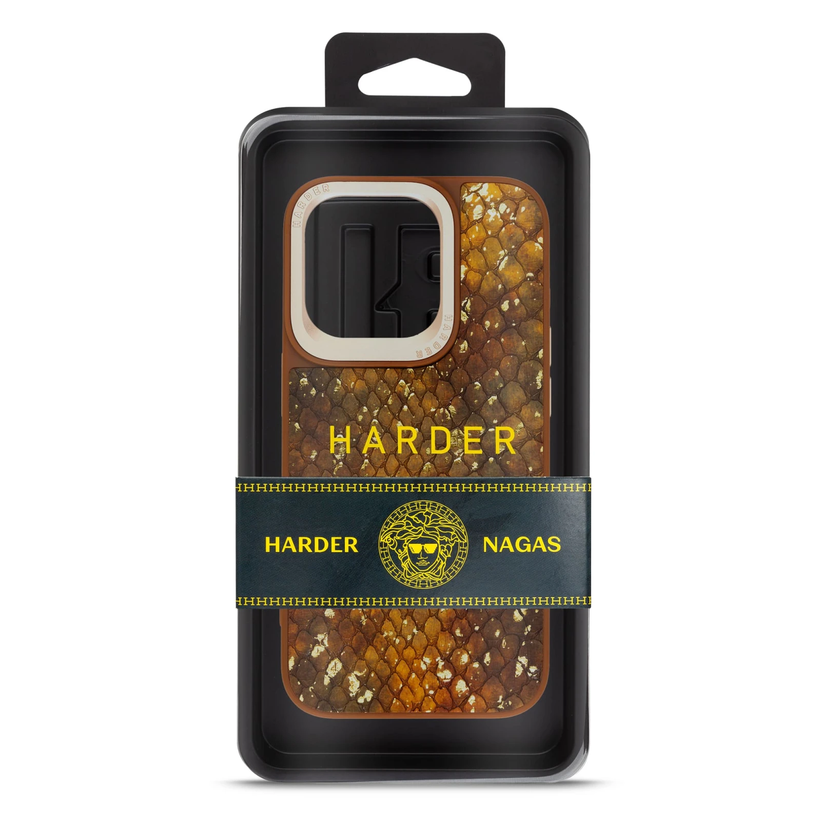 Чехол для мобильного телефона Harder Nagas Apple iPhone 14 Pro Brown (ARM76755) (UA) Совместимость с брендом: Apple;