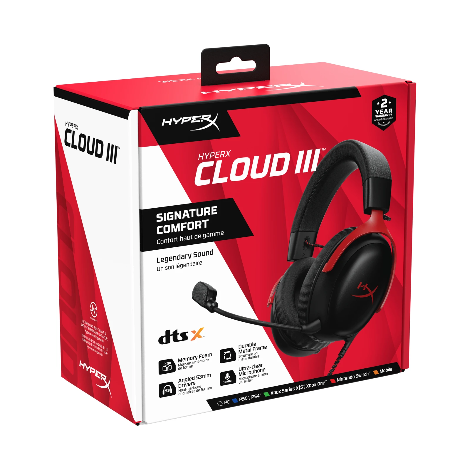 HyperX Cloud III Black-Red (727A9AA) (UA) Назначение для компьютера, для ноутбука