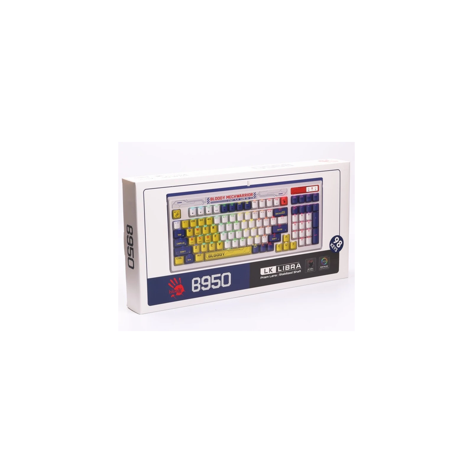 A4Tech Bloody B950 RGB LK Libra USB Warrior Blue (4711421995382) (UA) Тип: ігрова; Призначення: для ПК;