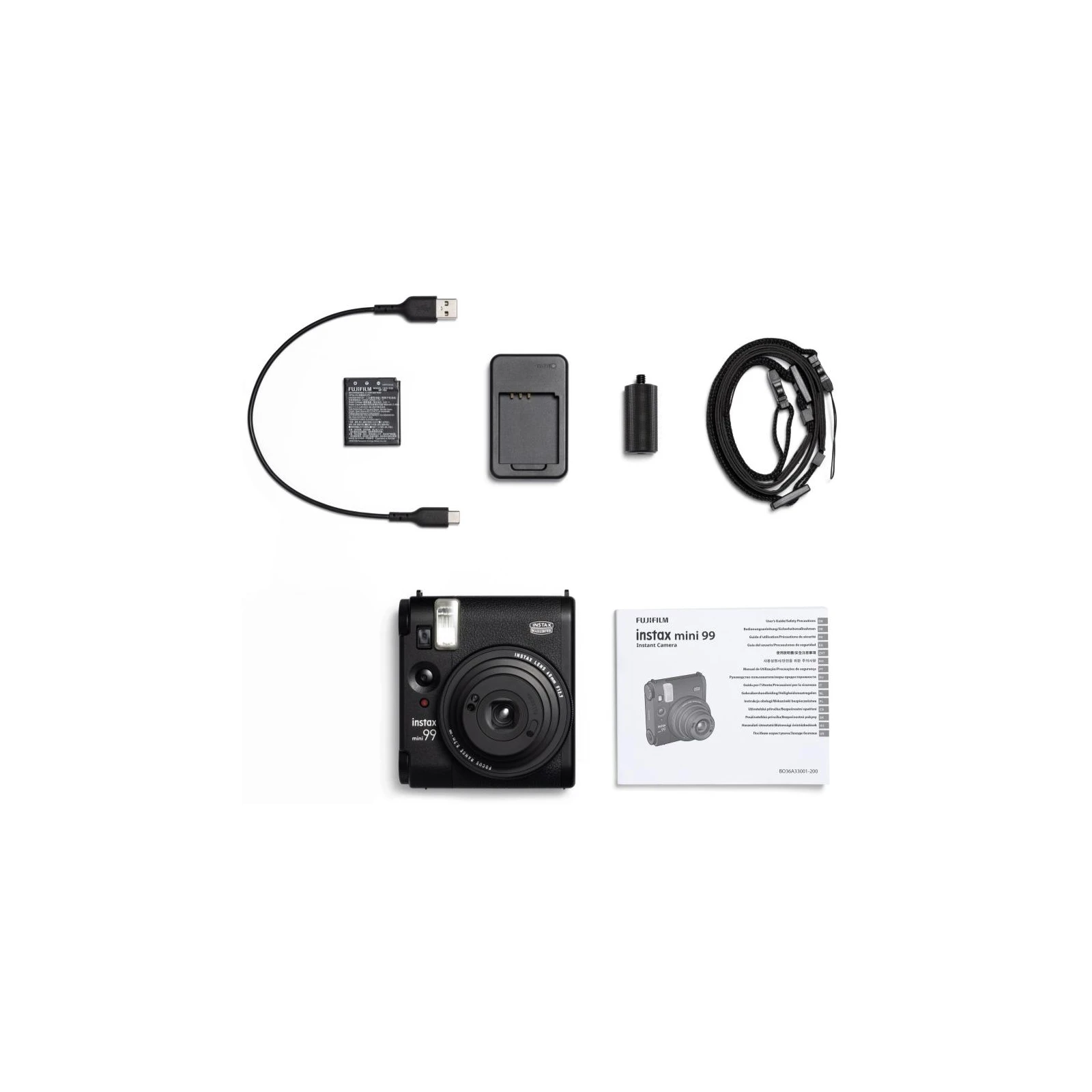 Камера моментальной печати Fujifilm INSTAX Mini 99 Black (16823519) (UA) Размер снимка: 62 x 46 мм; Питание: