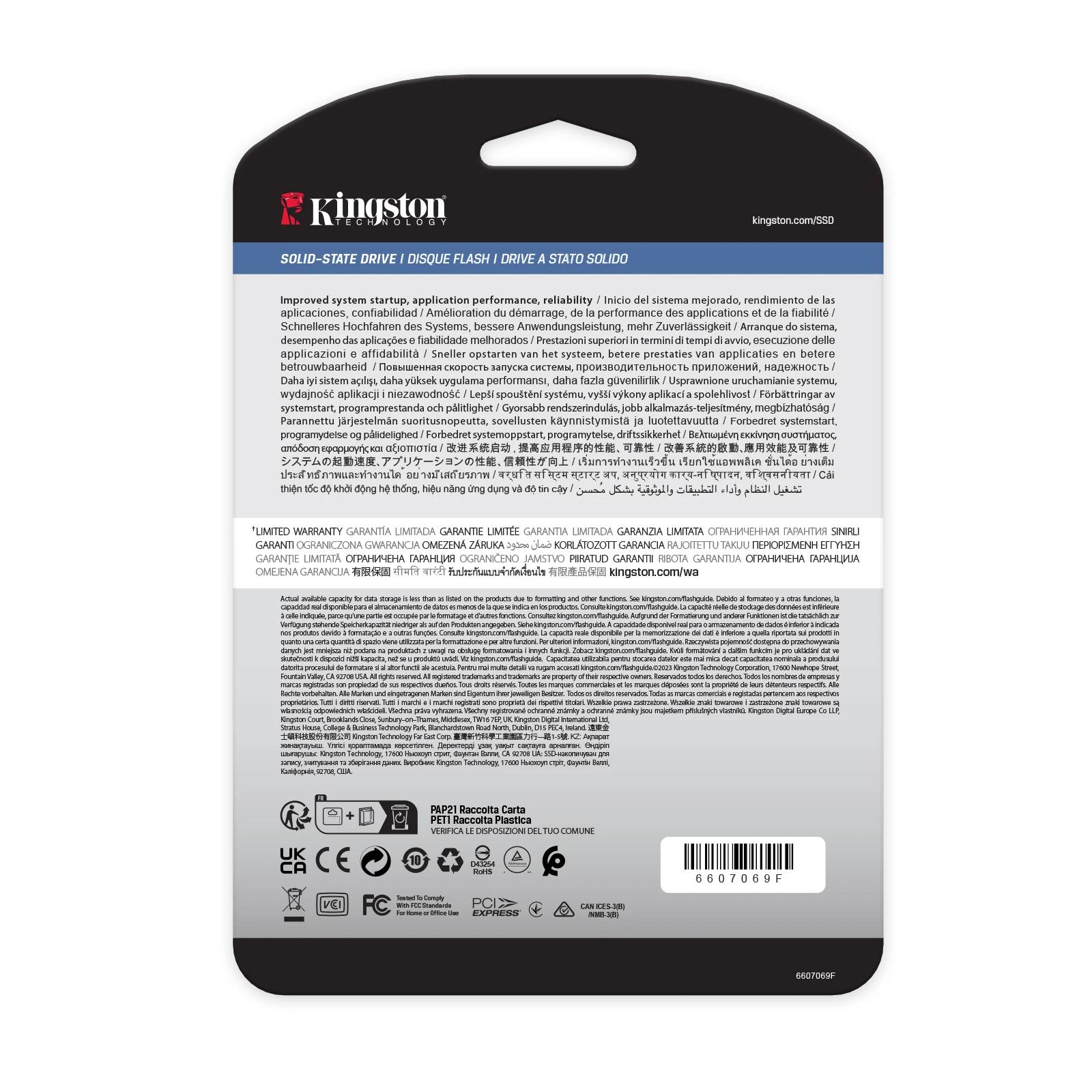 M.2 2280 960GB Kingston (SEDC2000BM8/960G) (UA) Швидкість читання 7000 Mb/s