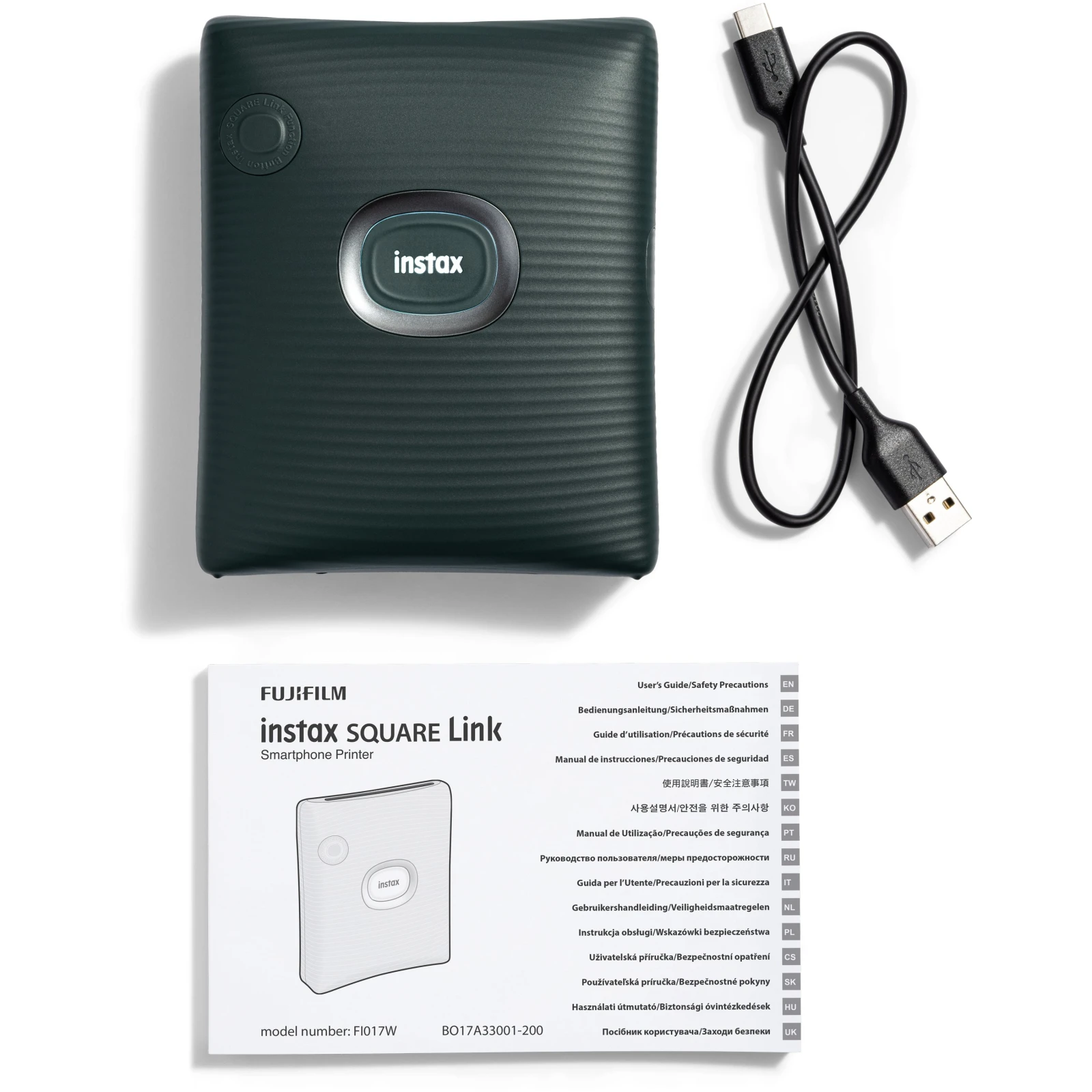 Сублимационный принтер Fujifilm INSTAX SQ Link Green (16785482) (UA) Поддерживаемые операционные системы iOS, Android