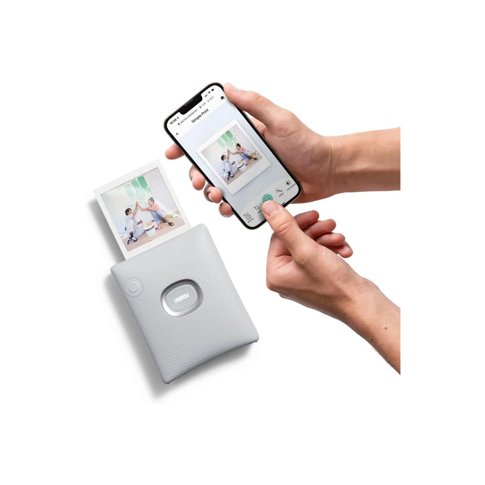 Сублімаційний принтер Fujifilm INSTAX SQ Link White (16785470) (EU) Підтримувані операційні системи iOS, Android